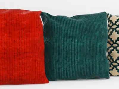 Set-134 three pillows 3D model