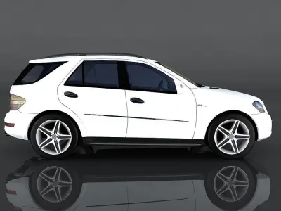 Mercedes Benz ML 63 Low-poly 3D model