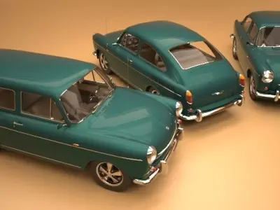 Volkswagen Type 3 3D Model Pack