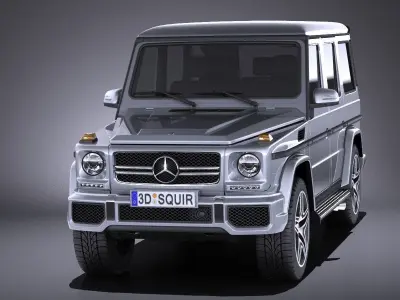 Mercedes G63 AMG 2015 VRAY 3D model