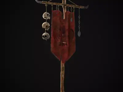 Savage RB War Banner Low-poly 3D model