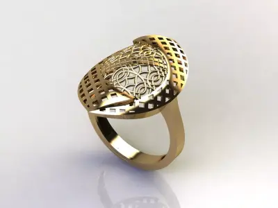 Fancy Womens Rings Plain Rings Ready STL 3DM Models Rings 3D print model 25