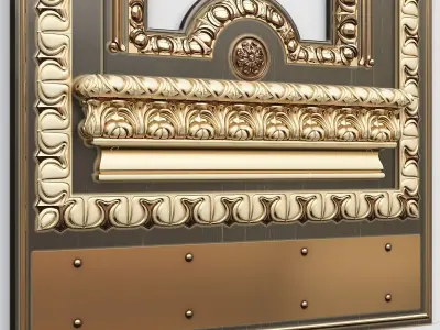 Decorative panel 3D model 4