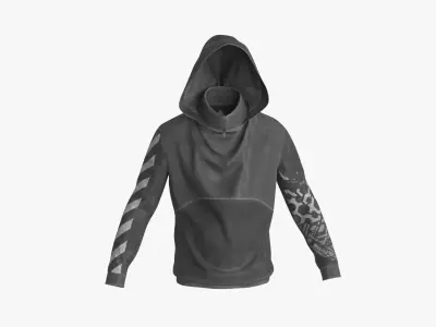 Hoodie Low-poly 3D model