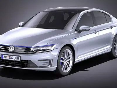 Volkswagen Passat B8 2015 VRAY 3D model