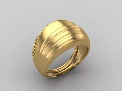 Women Ring Plain Ring Ready STL 3DM Models Womens Rings 3D print model 36
