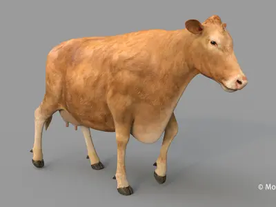 Cow PRO - Limousin 3D model