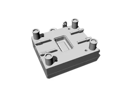 Injection Mold Box Plastic 3D model