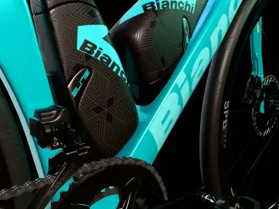 Bianchi Oltre RC with Classic celeste painting roadbike 3d model 3D model