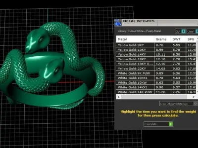 Snake Ring 3D print model