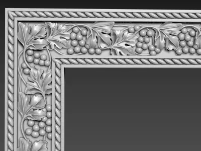Frame picture mirror religion 3D model