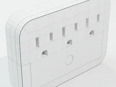 LAGIVINE Multiplug Wall Mount Outlet Extender - Night Light 3D model