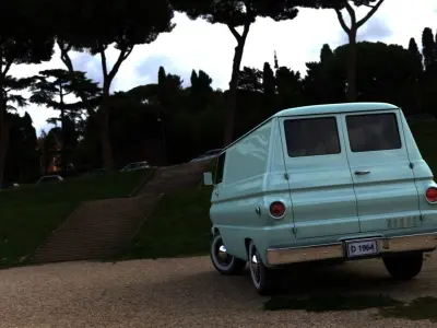 DODGE A100 COMPACT VAN 1964 3D model