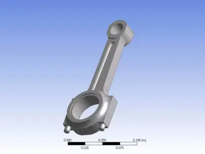 Connecting rod of IC engine assembly 3d model 3D print model