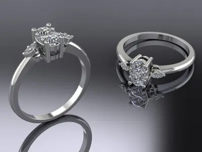 Jewelry Ring Gold 3D print model 29