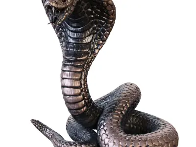Cobra Statuette 3D model