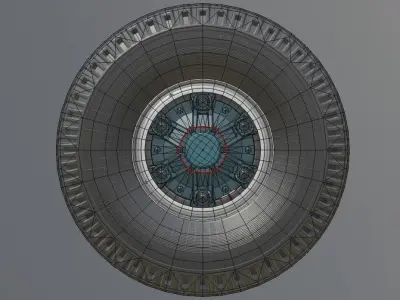 Wheel for tractor trailer PTS Free low-poly 3D model