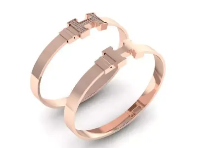 H Fashion Bracelet  3D print model