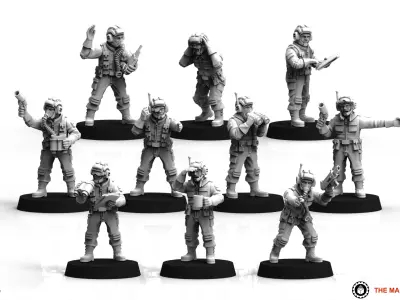 Universal Guard - Tank crew 3D print model