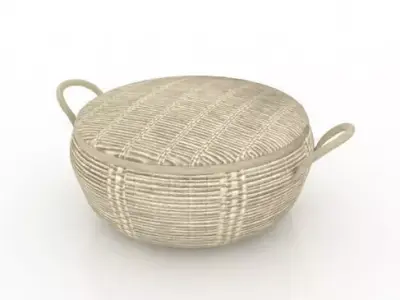 Simply Rattan Basket Free low-poly 3D model