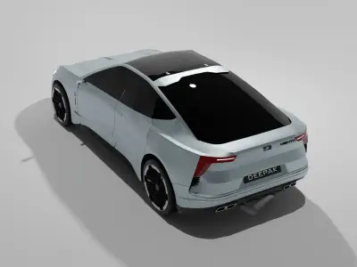 Streamlined Sedan 3D Model - Smooth and Elegant Design 3D model