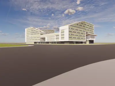 Office Building Architectural Proposal - The Green Matrix 3D model