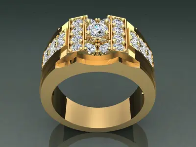 Ring Men D28 3D print model