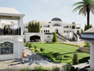 Grand mension house 3D model
