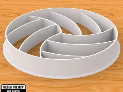 Volley Ball Cookie Cutter 3D print model