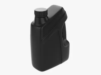 Plastic motor oil container 3D model