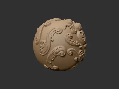 29 VDM Brushes of Decor ornaments for ZBrush 3D model