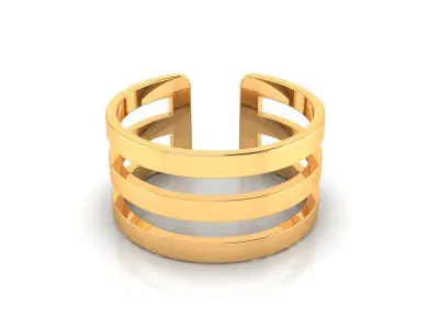 Ring M158 The luxury female abstract ring wedding 3D print model