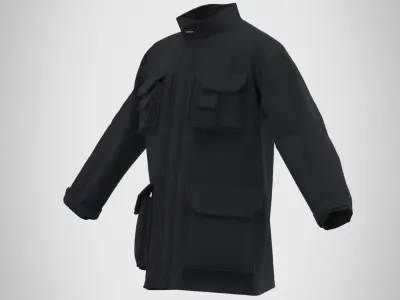 MARVELOUS DESIGNER men women outdoor jacket  3D model