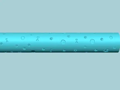 Texture Roll 51 Pet Dog - Fondant Decoration Maker 3D print model