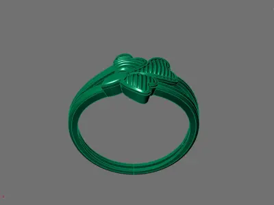 Women Ring Plain Ring Ready STL 3DM Models Womens Rings 3D print model 43