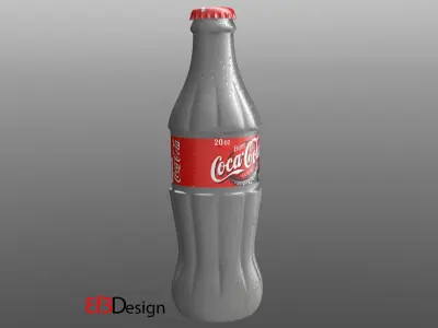 Coca Cola Low-poly 3D model