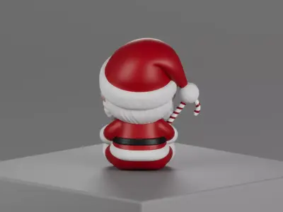 Baba Noel - Cute Stylized Santa Claus  3D model
