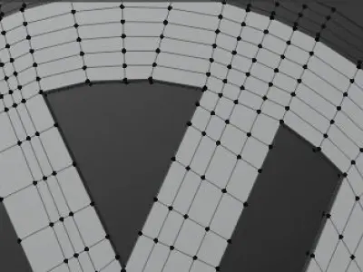 Volkswagen 3D Logo Low-poly 3D model