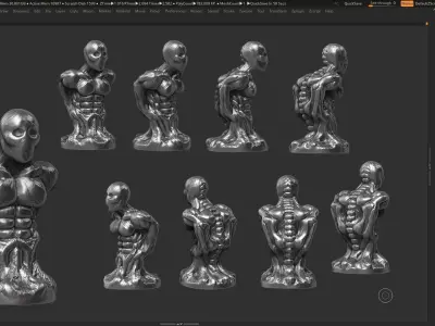 human anatomy modern sculpture 3d print model 95 3D print model
