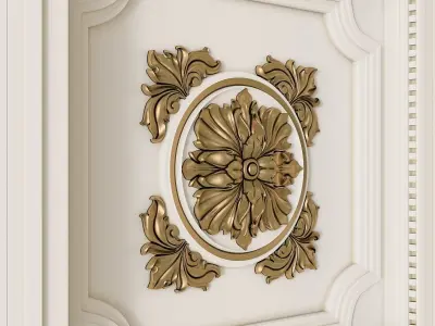 Decorative Ceiling Tile 3D model