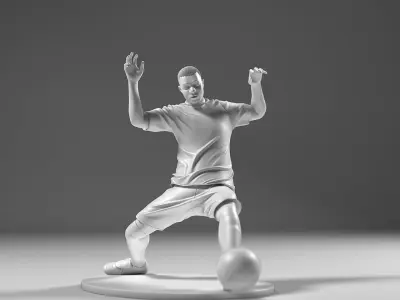Footballer 05 SledgeStrike 01 Stl 3D print model