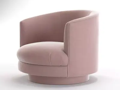 1960s Swivel Tub Chair 3D model