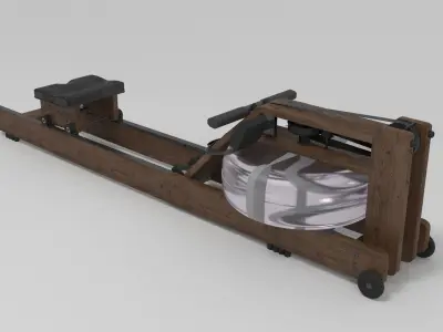 WaterRower Classic with S4 Performance Monitor 3D model