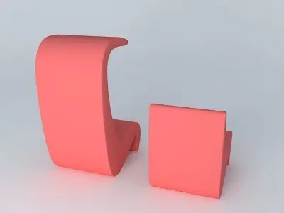 Amoeba Chair - Verner Panton (1970) Free 3D model