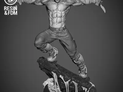 Wicked Marvel Drax Sculpture 3D print model