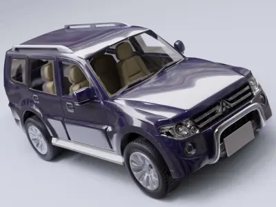 Mitsubishi Pajero model in Blender 3D 3D model