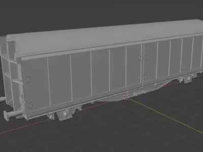 H0 1-87 scale Hbillns 303 freight car 3D print model