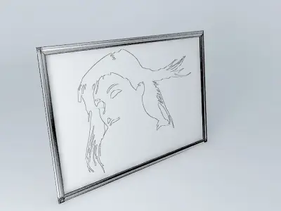 Pop Art Face Free 3D model