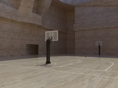 Basketball arena stadium 3D model