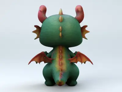 Kawaii Club Cute Dragon 3D model